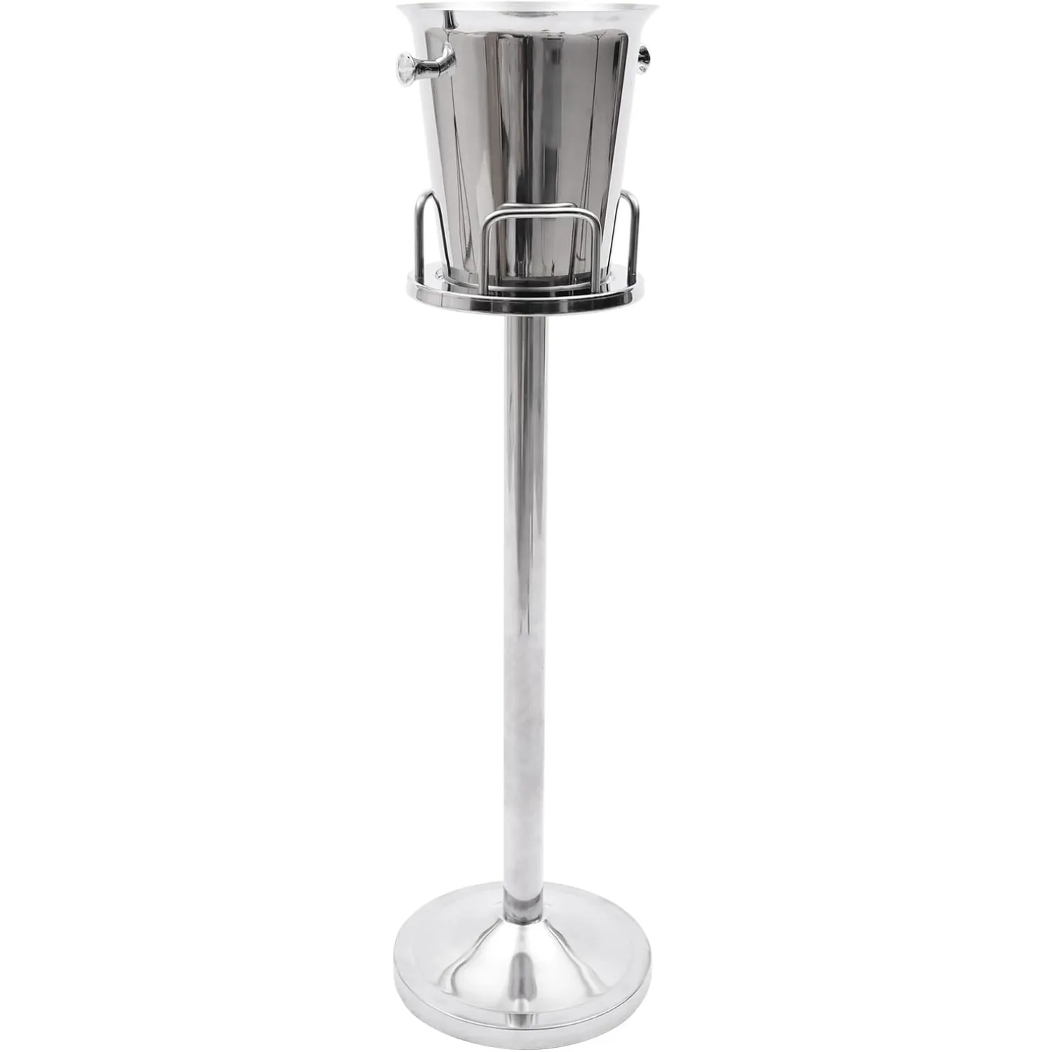 

Ice Bucket with Stand Stainless Steel Champagne Bucket Wine Cooler Ice Chiller for Cocktail Bar Wine Home Bar Accessories Party