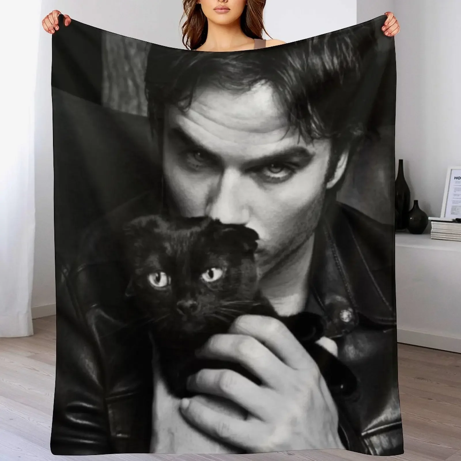 

Ian somerhalder Throw Blanket Nap Retros Vintage Multi-Purpose Blankets