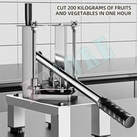 Commercial Manual Vegetable Cutting Machine Stainless Steel Potato Slicer French Fried Processador 5