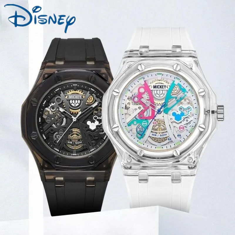 Disney For Women Watches Mickey Mouse 100th Anniversary Edition Casual Cartoon Japan Quartz Wristwatch Girl Student Date Relogio