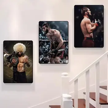 נשר K-khabib UFC-nurmagomedov פוסטר HD אמנות בד ציור בית סלון חדר שינה בר אסתטי קישוט 10 best sales פוסטרים של UFC - №6