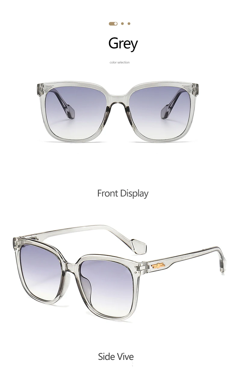 Übergroße Sonnenbrille im koreanischen Ins-Stil für Damen, UV400-Schutz, Gesichtsverschlankung, vielseitig einsetzbar und Sonnenschutz 5343 – Detail 13