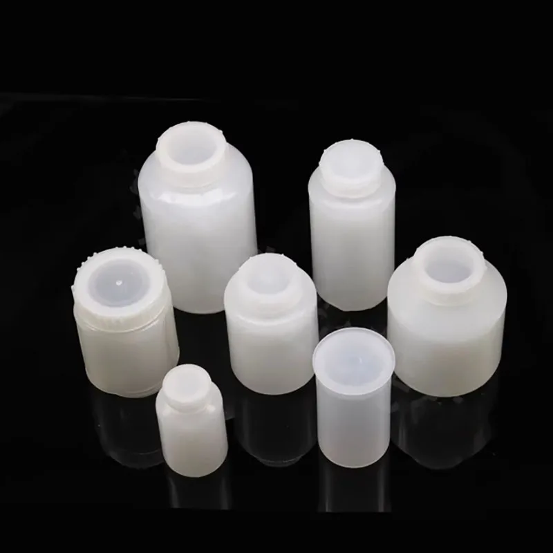 5PCS Plastic high-speed centrifugal bottle with flat bottom, thickened, corrosion-resistant and high-temperature resistant