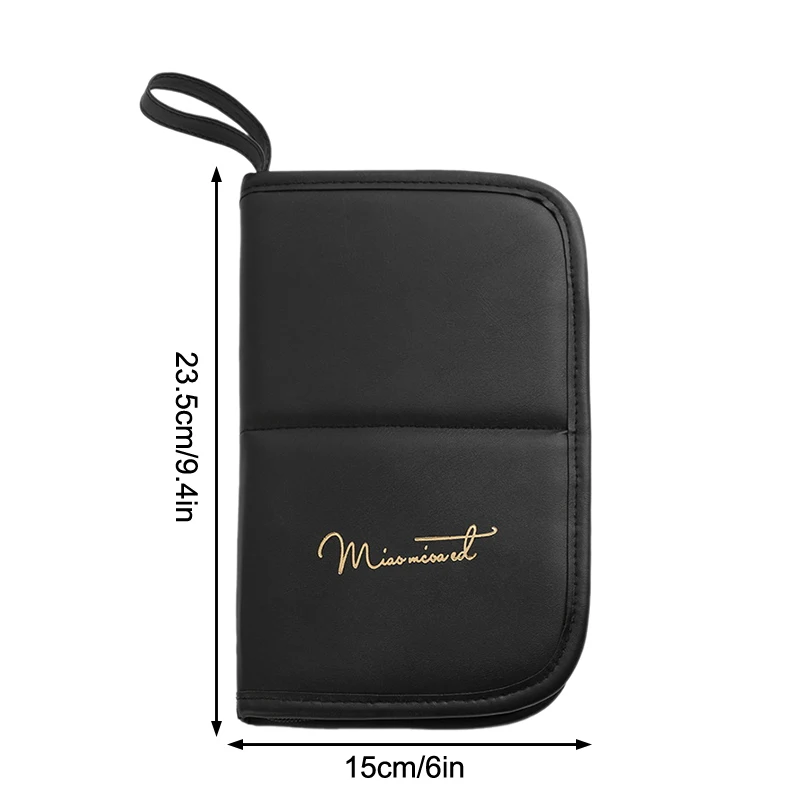 1개 메이크업 가방 야외 여행용 접이식 화장품 브러시 정리함 연필 보관 방수 메이크업 세면도구 가방 지퍼 포함