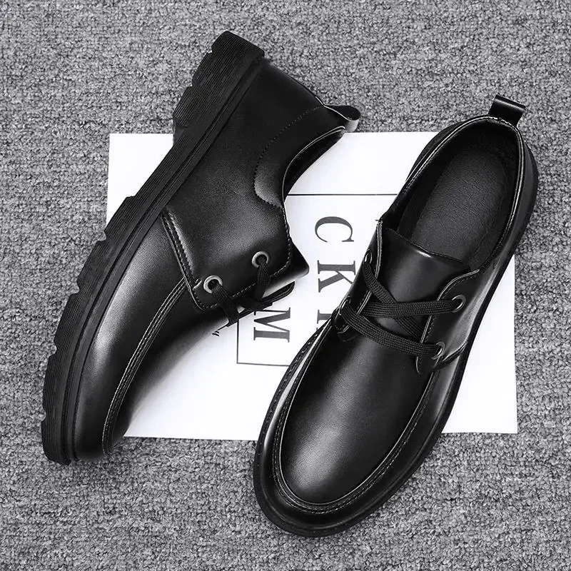 New Men's Pointed Leather Handmade Wedding  Business Suit Luxury Wedding Shoes