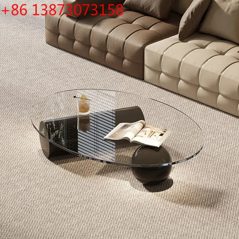 

Italian minimalist creative modern minimalist oval home tea table