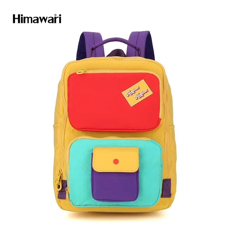 Cute Women Backpack Fashion Mixed Color Shoulder Bag Waterproof Student Teenager Schoolbag Men Bagpack Polyester Bolsa Mochilas