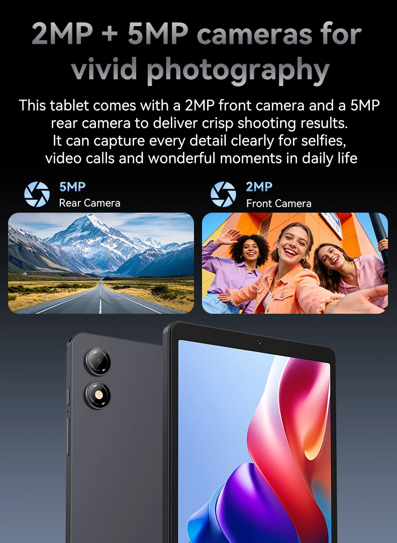 BNCF BPad X1 Android 16 8.68" 90Hz FHD IPS Tablet 16GB(4+12) RAM 64GB ROM 5000mAh Suppor 4G LTE Learning Tablet for Kids Adults