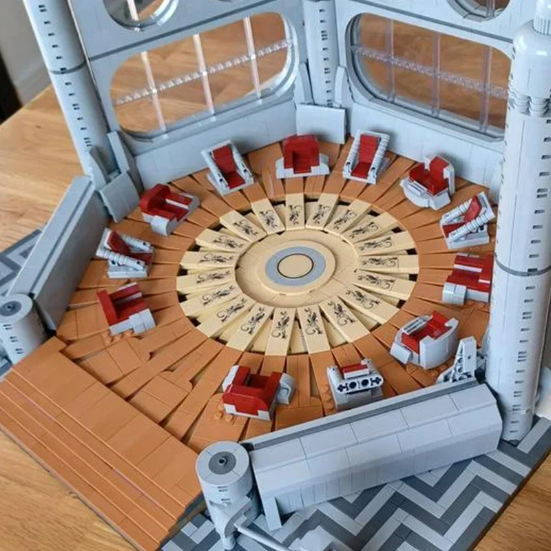 Star Movies Modello Moc Mattoni da costruzione Tecnologia avanzata della sala riunioni Blocchi modulari Regali Giocattoli di Natale Set fai da te Assemblaggio