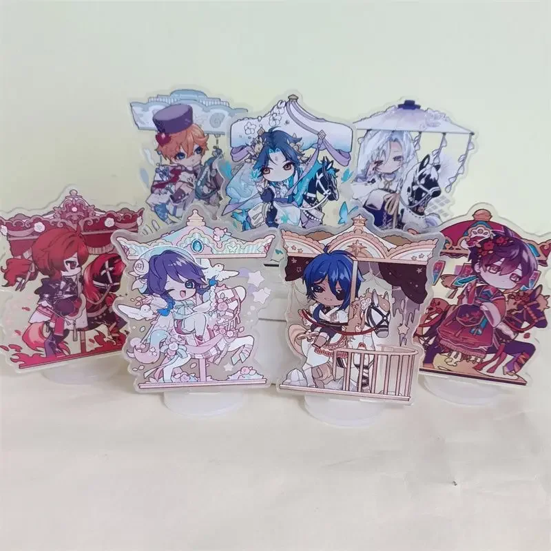 Tartaglia Diluc Anime rysunek yuan shen zabawki figurki kobieta moda figurka stojak figurka Model lalki akrylowe prezent