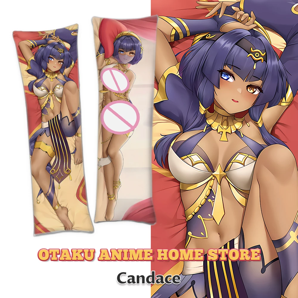 Cartoon Candace Double-Sided Printed Pillow Cover Genshin Impact Dakimakura Anime Pillowcase Scaramouche Otaku Cushion Coovers