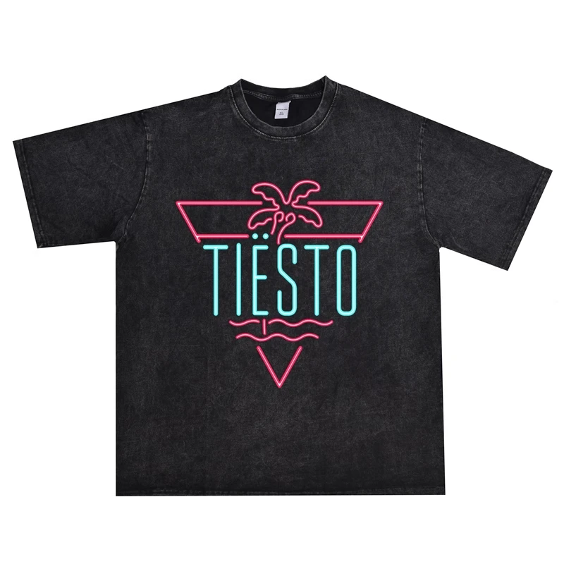 

2025 — электронная музыка DJ Tiesto — это носить футболку с круглым вырезом из чистого хлопка с короткими рукавами и принтом диска