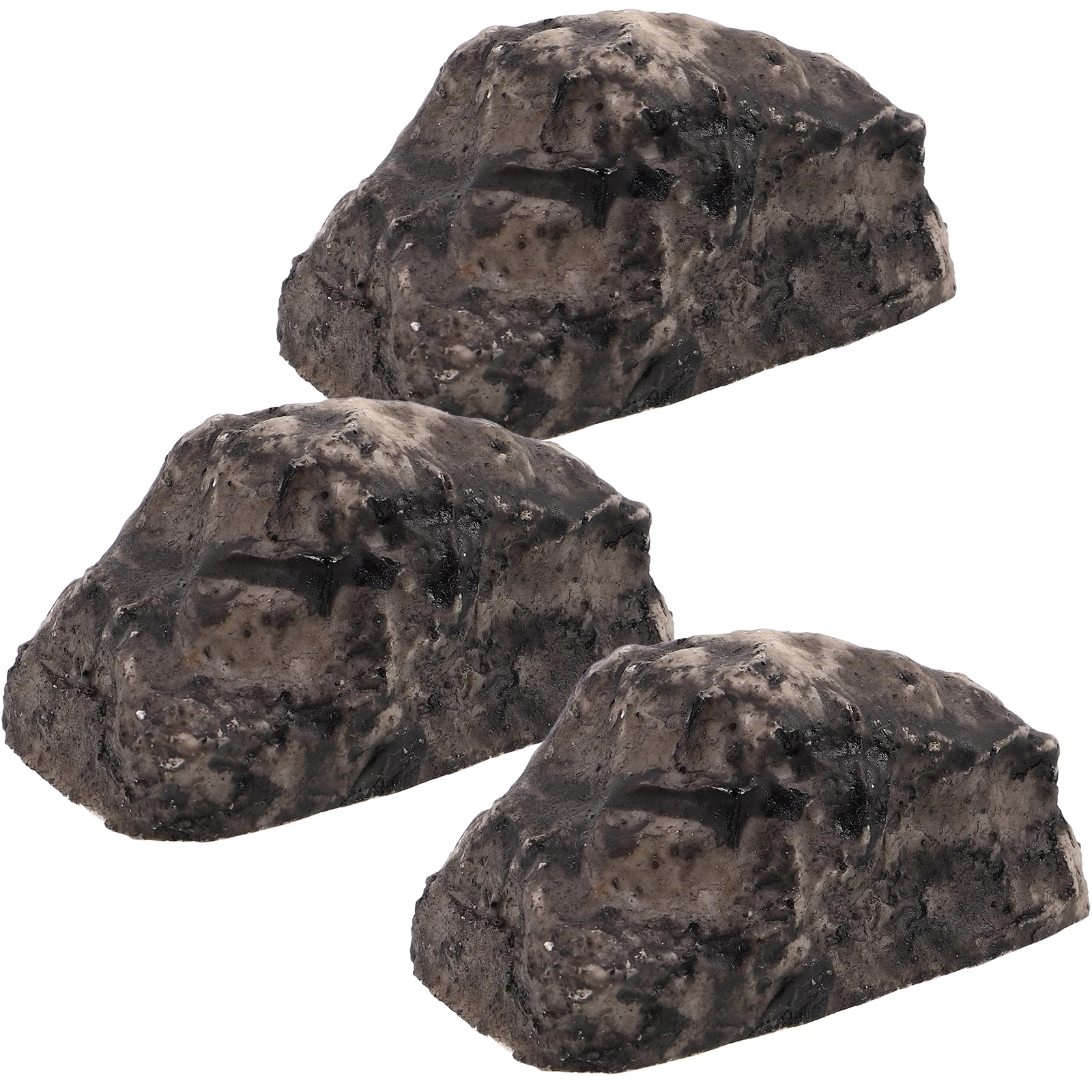 3pcs Stone Resin Case Durable Safe for Keys Garden Yard Artificial Stone Key Box Storage Box Holder