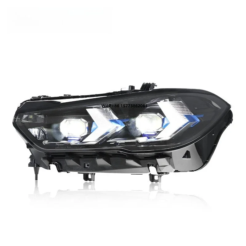 

1 Unit for 19-22 X5 Headlight Assembly G05 Modified Arrow LED Daytime Running Light Steering Lens