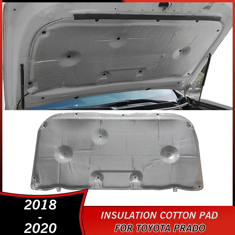 

2018-2020 Soundproof Firewall Insulation Cotton Pad for Toyota Prado 2018 2019 2020 Accessories Engine Heat Sound Cover Mat