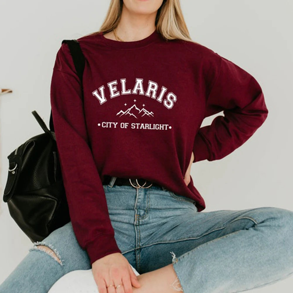 Velaris City of Starlight Sweatshirt Sarah J Maas Sweatshirts Night Court Unisex Sweatshirt Bookish Gift Women Graphic Hoodies