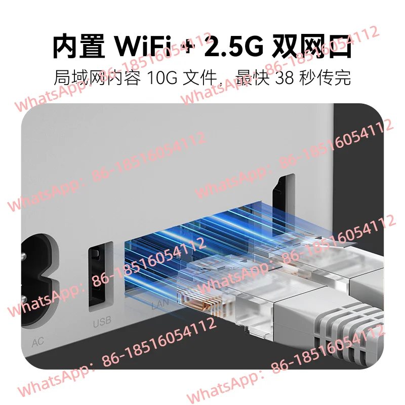 Mini Flying Bull NAS Intel N150 Six-bit Ultra-quiet Private Cloud Home Storage Audio and Video Network Storage Host Dual 2.5G