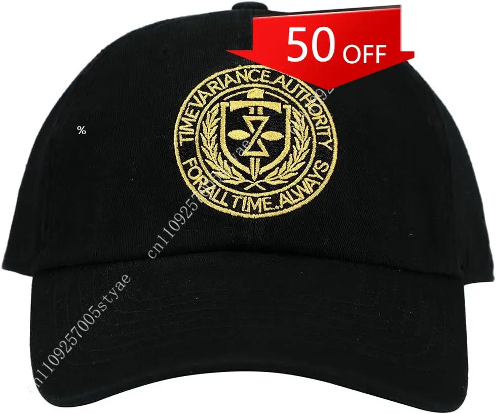

Marvel Loki Time Variance Authority Crest Embroidered Black Cotton Twill Hat