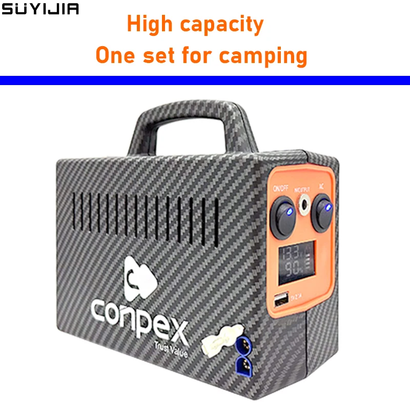 Inversor portátil de 220V, almacenamiento de energía al aire libre de alta potencia, autoconducción, Camping, fallo de energía, fuente de alimentación móvil de respaldo de emergencia