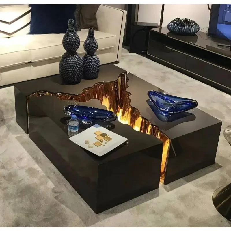 

Latest design living room furniture luxury 3 pcs mirrored coffee table tea table end side table