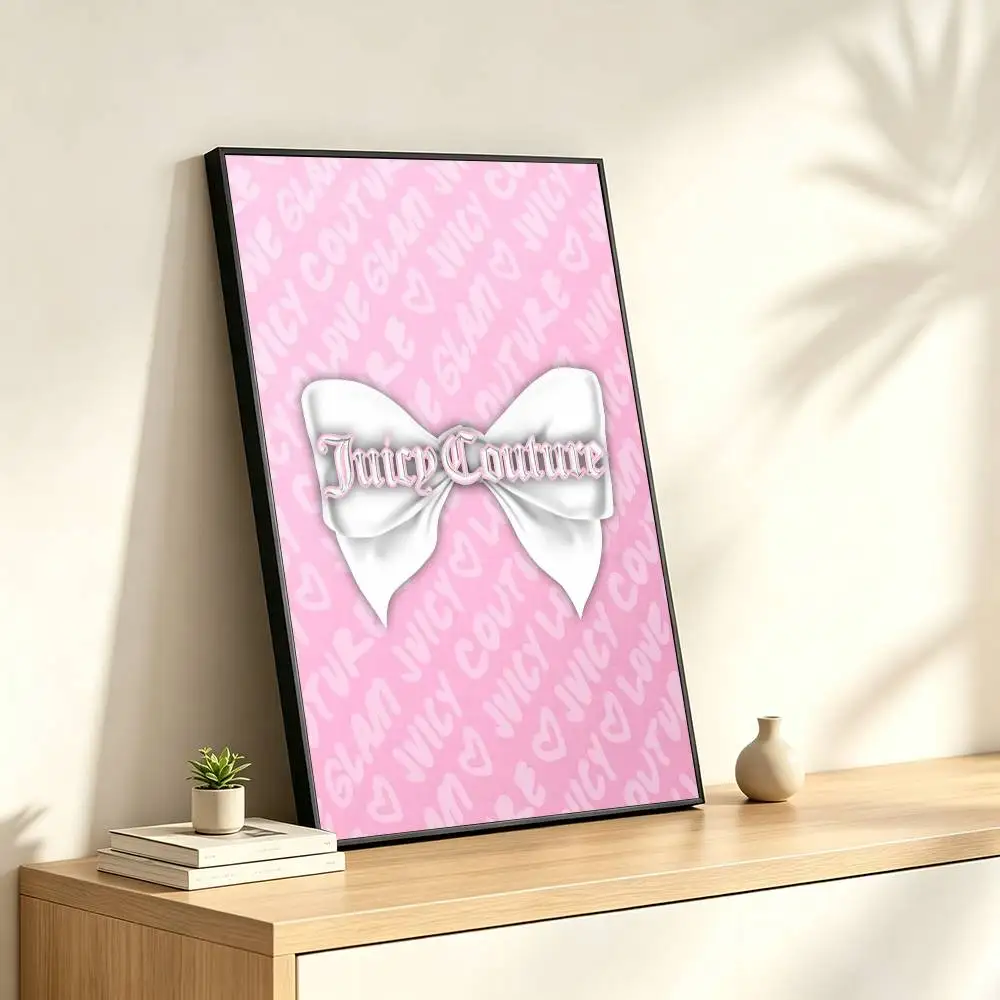 Y-Y2K Sweet Glam Juicy Couture  Poster High Quality Dorm Living Room Aesthetic Wall Decoration Painting Stickers Gift
