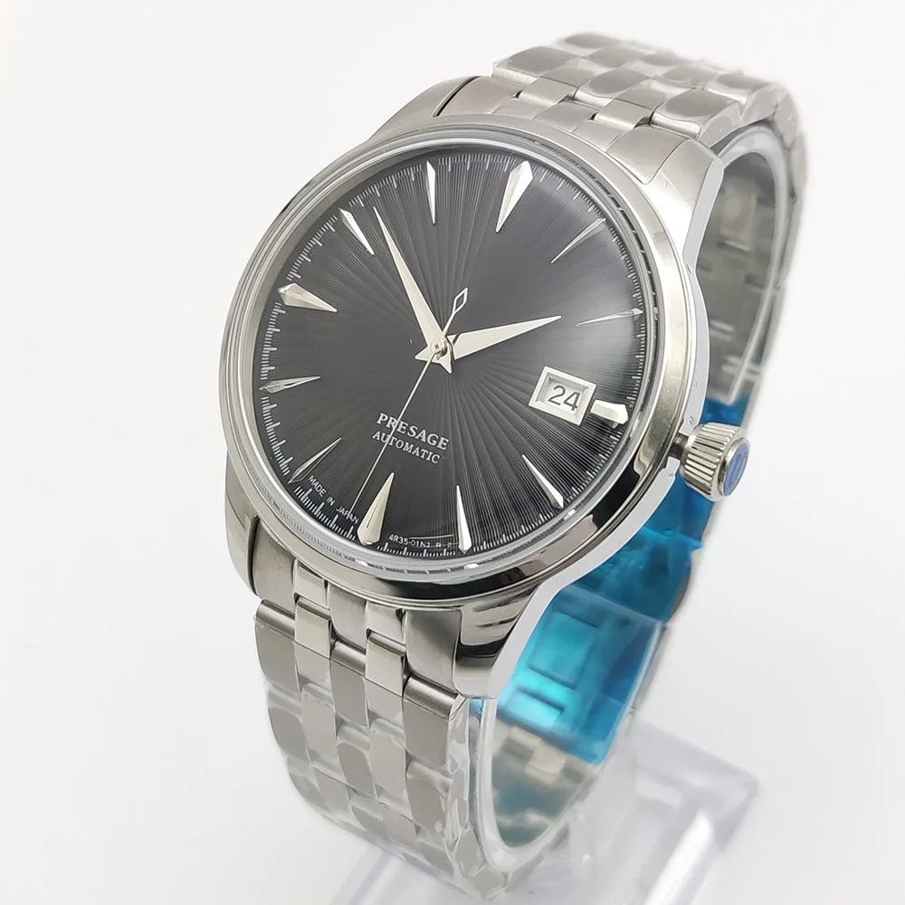 9 Colors 40MM Stainless Steel Case Date Mechanical Watch Business Waterproof NH35 Automatic Men's Watch Reloj