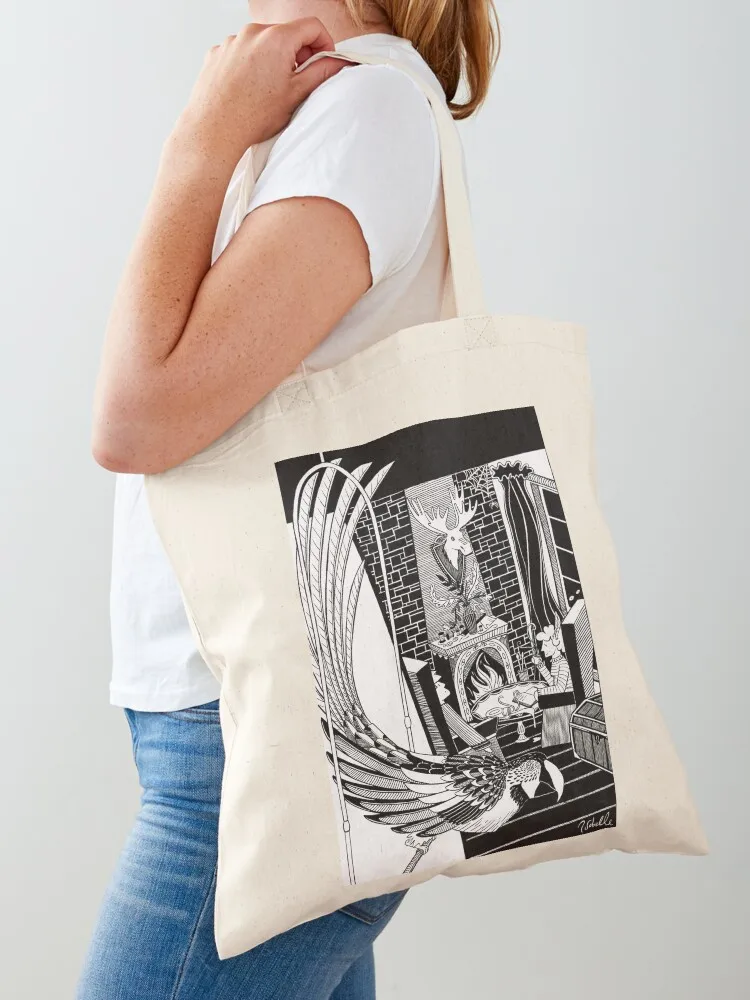 The Mysterious Living Room Illustration Tote Bag Cloth bag Women's shopper bag