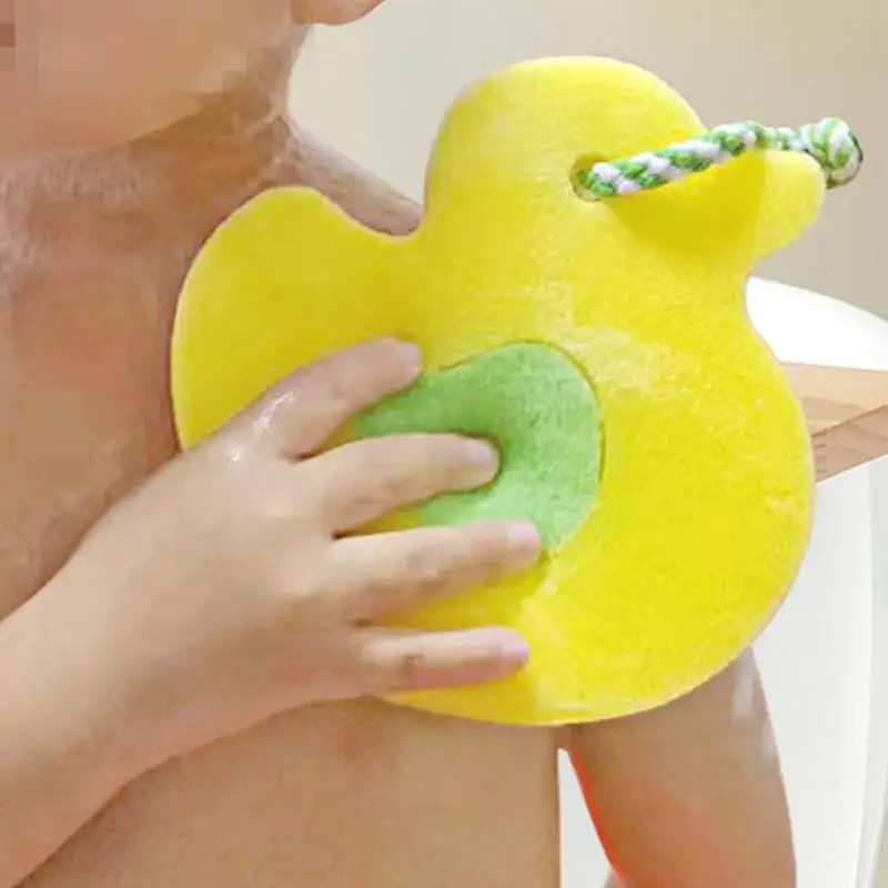 ฟองน้ำอาบน้ำรูปสัตว์ฟองน้ำ Alat penggosok Badan สำหรับอาบน้ำอุปกรณ์ขัดการ์ตูนสำหรับผู้หญิงผู้ชายเด็กอุปกรณ์ทำความสะอาดร่างกาย