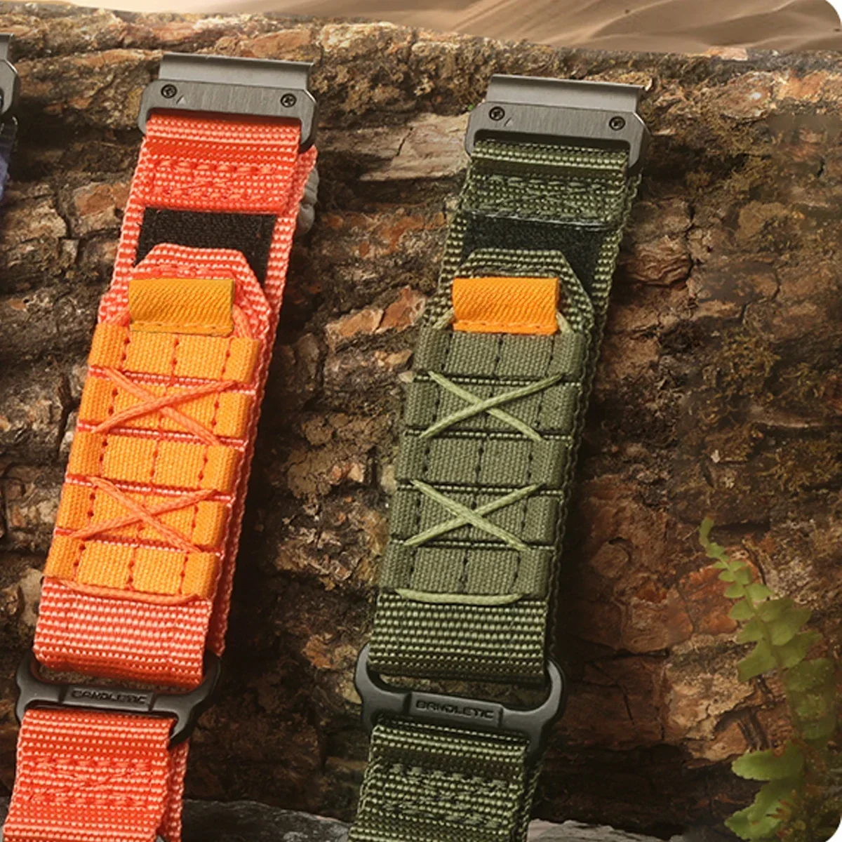 NEW 22/26mm Nylon Strap For Garmin Fenix 8 E 5 5X 6X 6 7 7X Pro/TACTIX/Mk2 Mk2i G1/Enduro 2 3 Sport Bracelet Quick Fit Watchband image 5