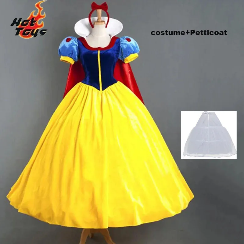 Cartoon Princess Snow White Halloween Party Costume Adult Cosplay Plus Size Dress Girl Princess Dress Women Adult Clothing
