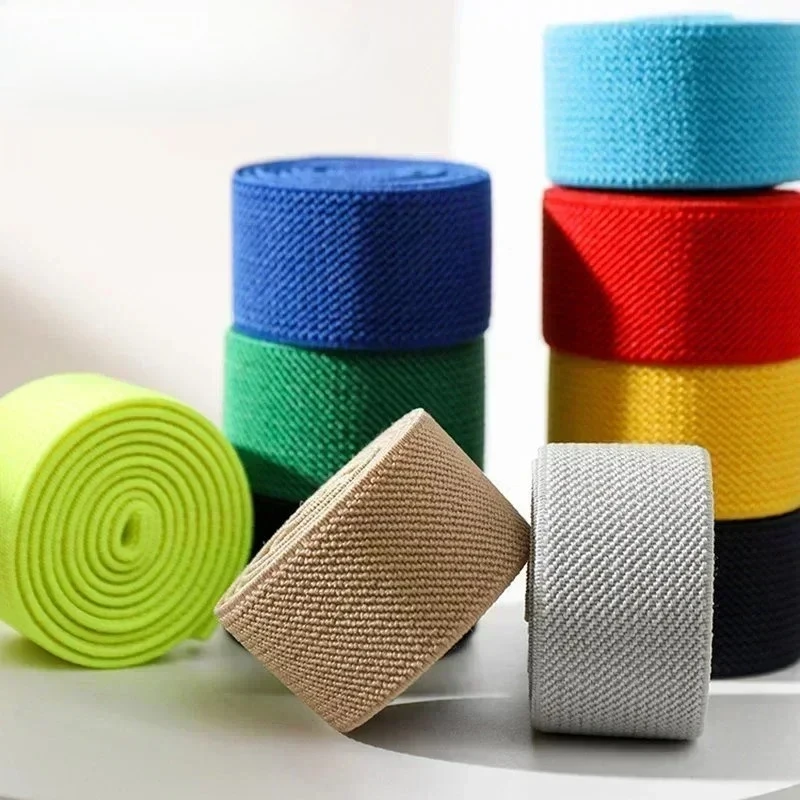 

Meetee 20/25/30/38/50mm Elastic Band for Sewing Elastics Ribbon Strap 3/5Meters Pants Waist Rubber Bands Stretch Webbing Tapes
