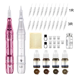 Wireless Permanent Makeup Machine Kit Tattoo Tools Machine Beginner Only For Eyebrows Microshading Microblading Tattoo Kits