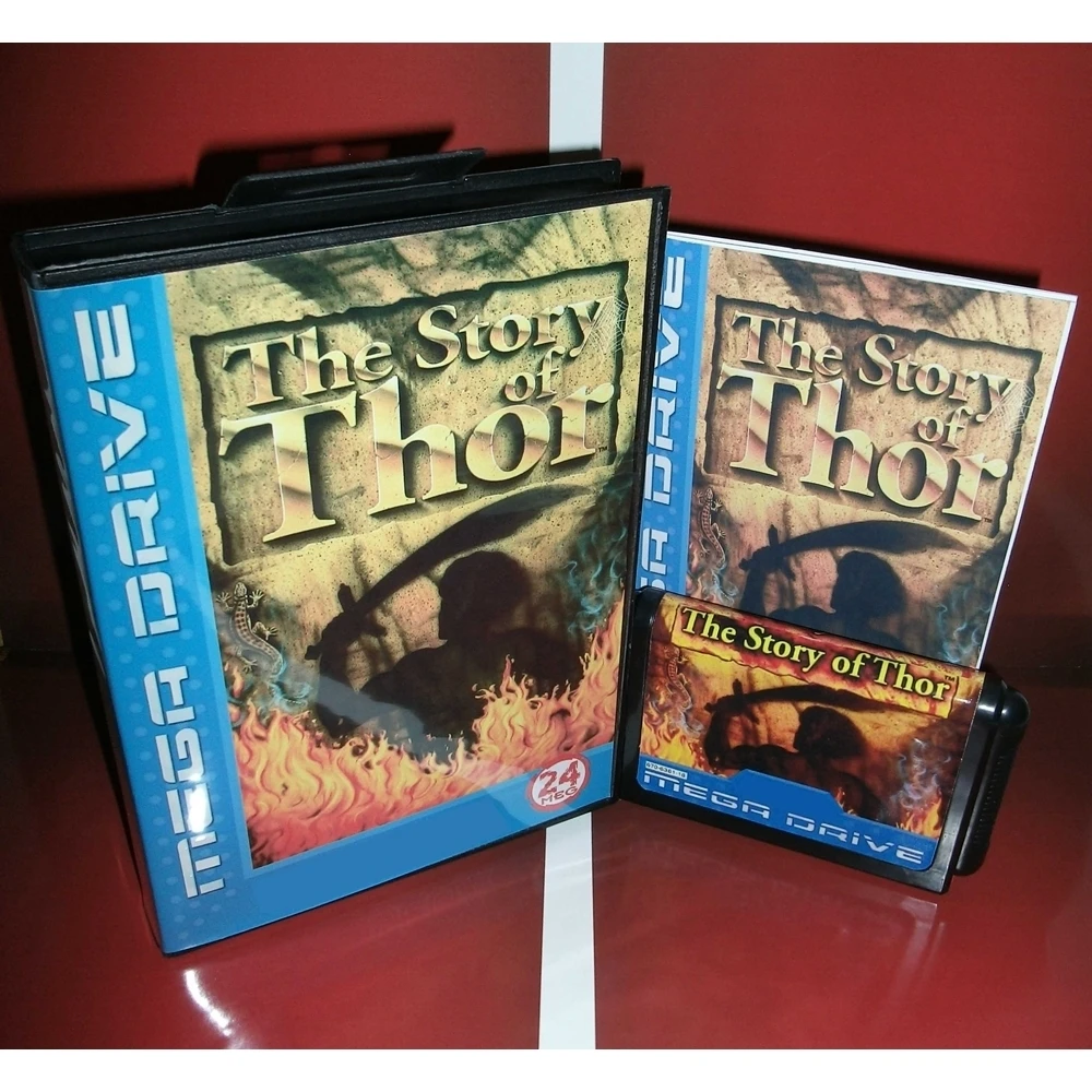 New Arrival The Story of Thor 16bit MD Game Card With Retail Box & Manual Book For Sega Mega Drive/ Genesis