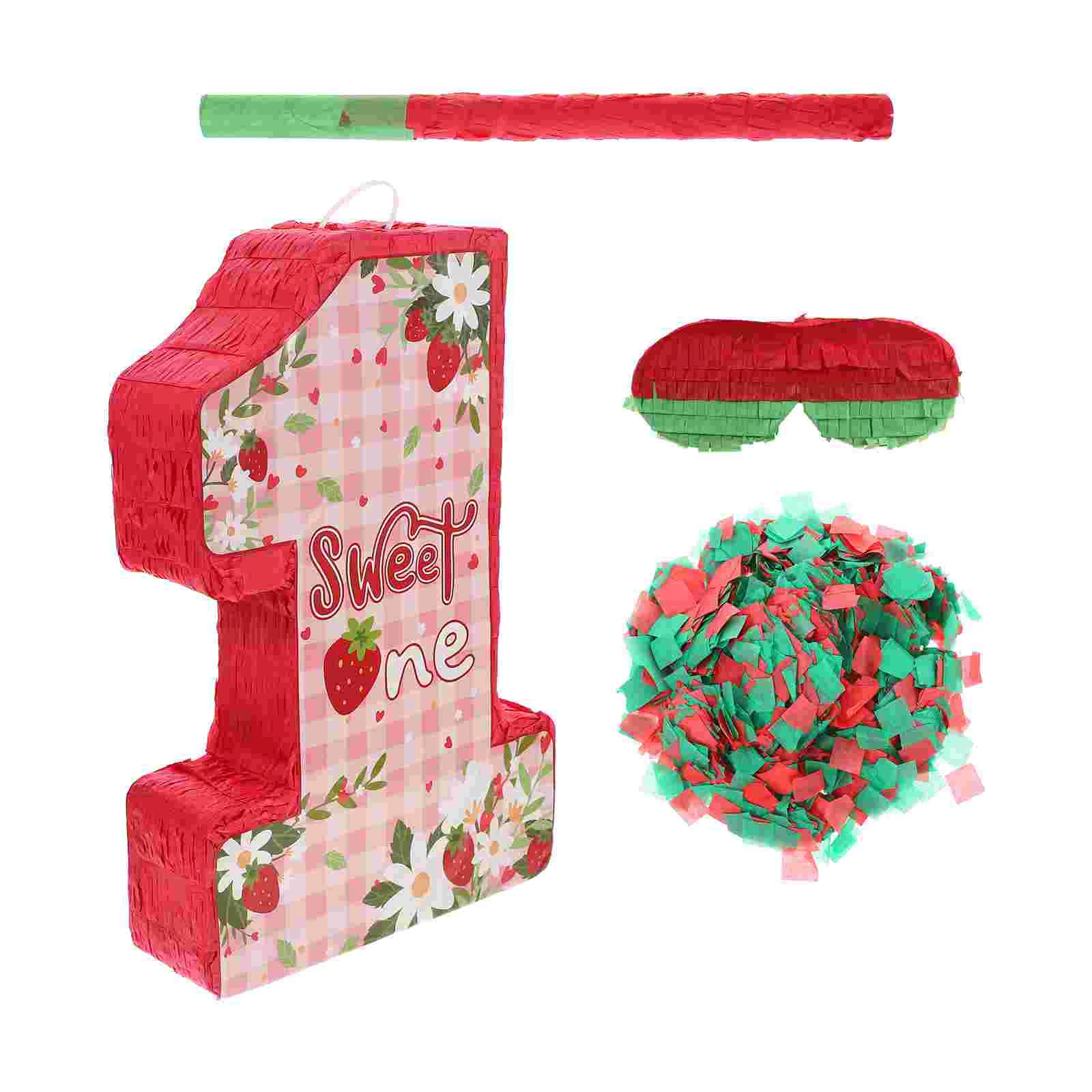 1 Set Number Paper Pinata Birthday Number Pinata with Blindfold Stick Number Pinata Birthday Party Candy Filled Pinata Photo Pro
