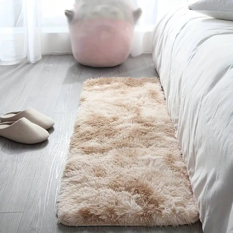 Shaggy Area Rug Plush Carpet, Super Soft, Square, Bedside Rugs, Home Decor, Living Room, Bedroom, Game Room, Dormitory