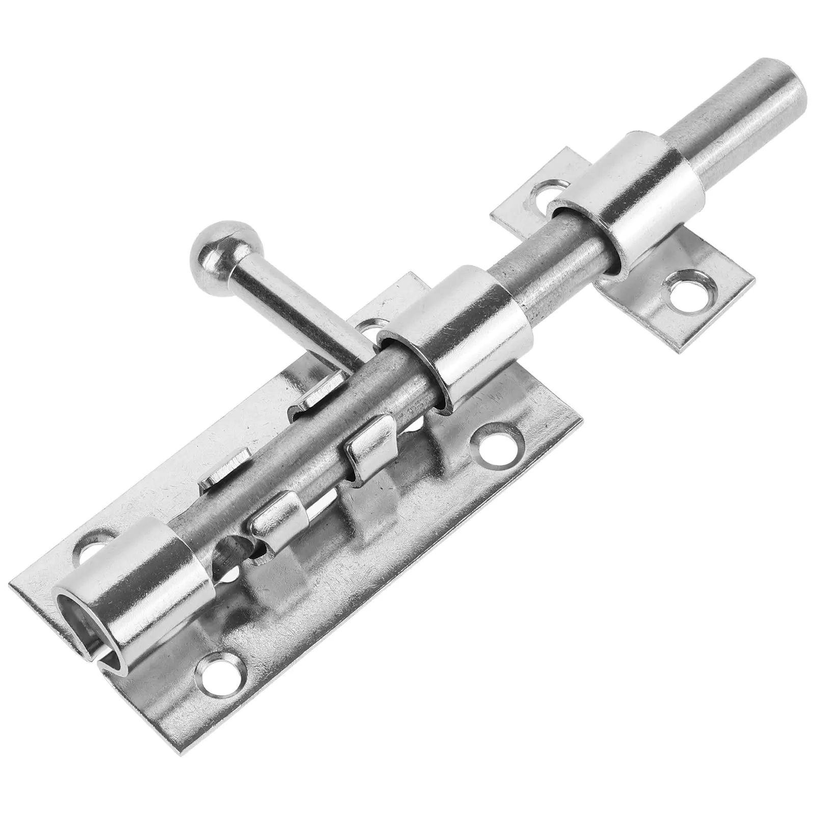 

Stainless Steel Door Latch Lock Bolt Security Easy Install No Drill Sliding Bathroom Bedroom Kitchen Door Latch