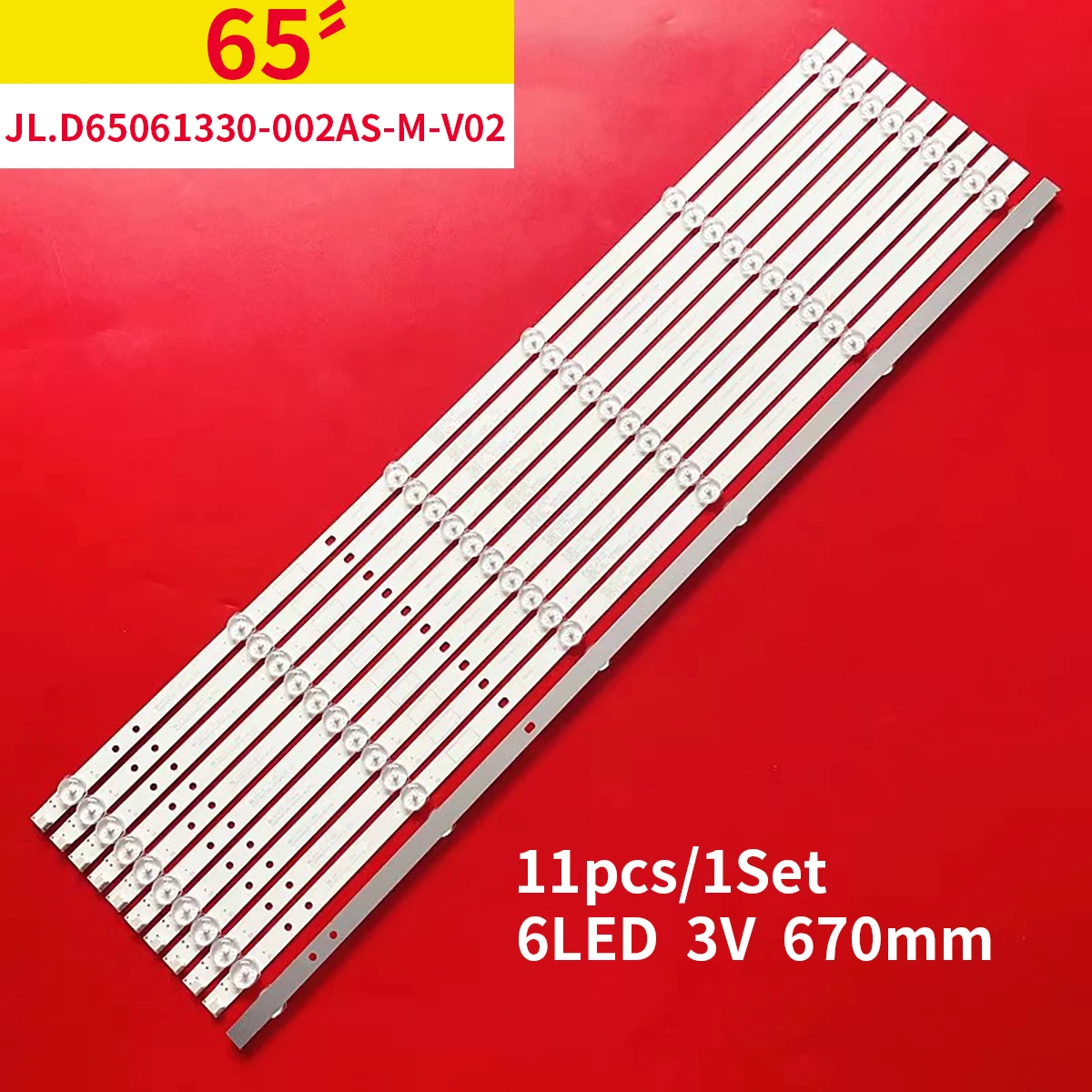 LED Backlight strip 6 Lamp for 65A6U 65A4U 65D4P 65D5P JL.D65061330-002AS-M LB-C650U19-E13-H CRH-ZS65H54K303006119CNREV1.2