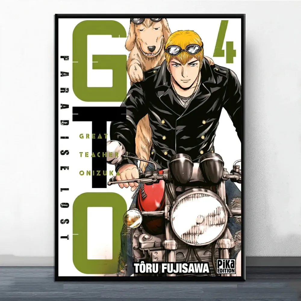 Obrazy dekoracje ścienne plakatu świetny nauczyciel Onizuka Anime na naklejkę wystrój salonu