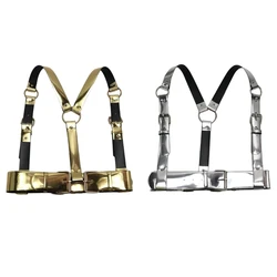 Punk PU Body Chain for Rock and Roll Club Party Punk Belts Body Chain Harness Club Dropship