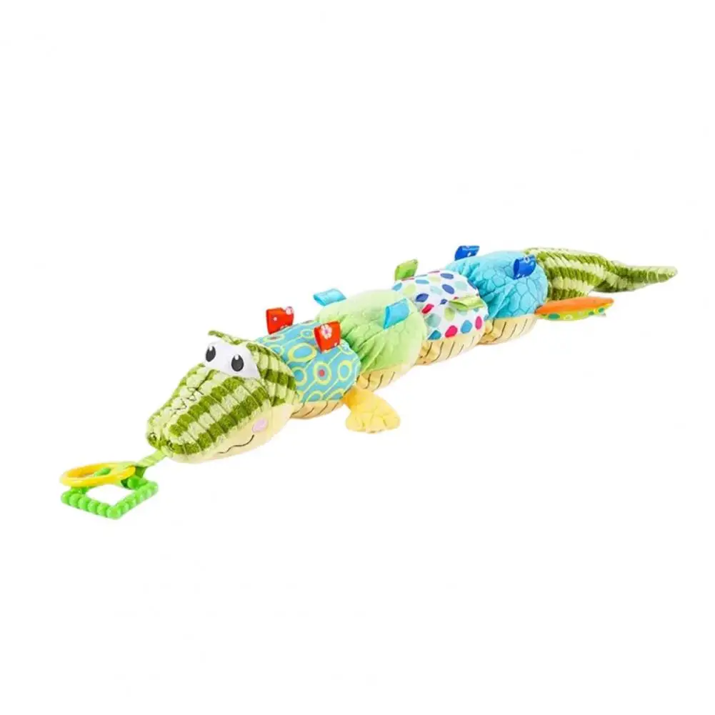 

Baby Plush Toy with Ruler Design Adorable Crocodile Plush Dolls with Built-in Crinkle Bell Bb Sounder for Training for Measuring