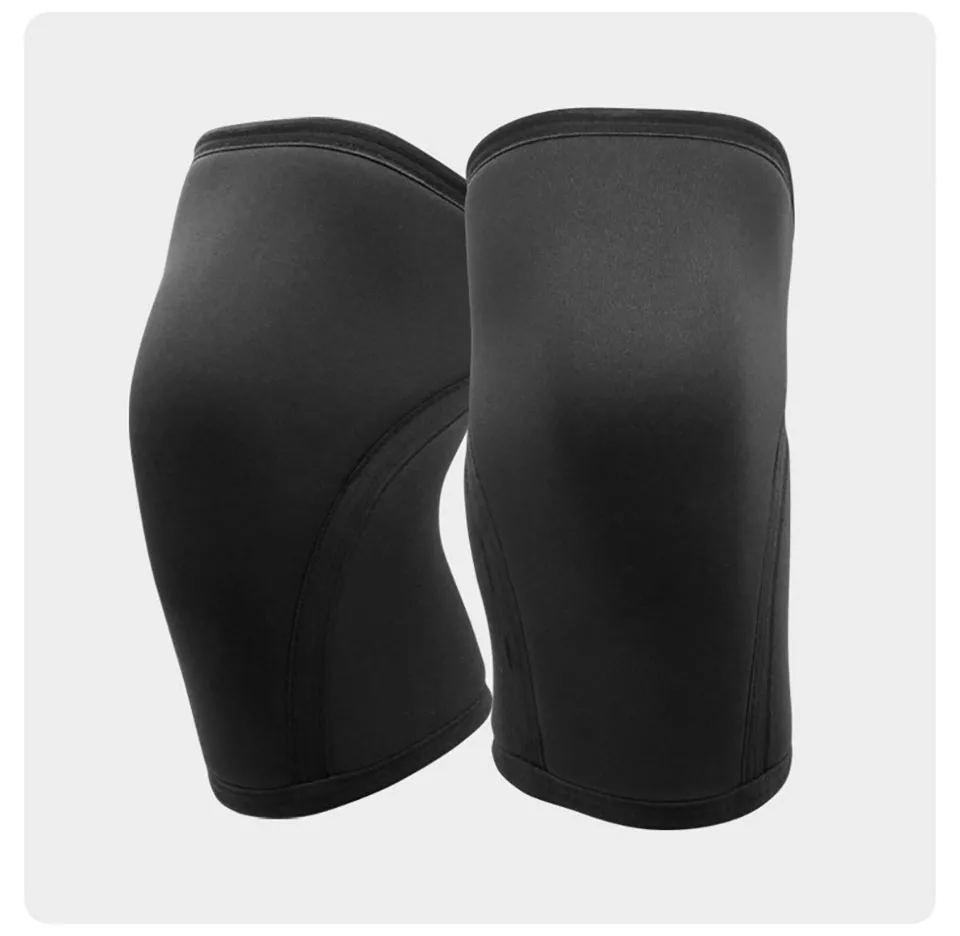 AOLIKES Gym Kniestrümpfe für Männer und Frauen (Paar) | 7 mm dicke Neopren-Kompressions-Kniebandagen | Für Kniebeugen, Gewichtheben – Detail 18