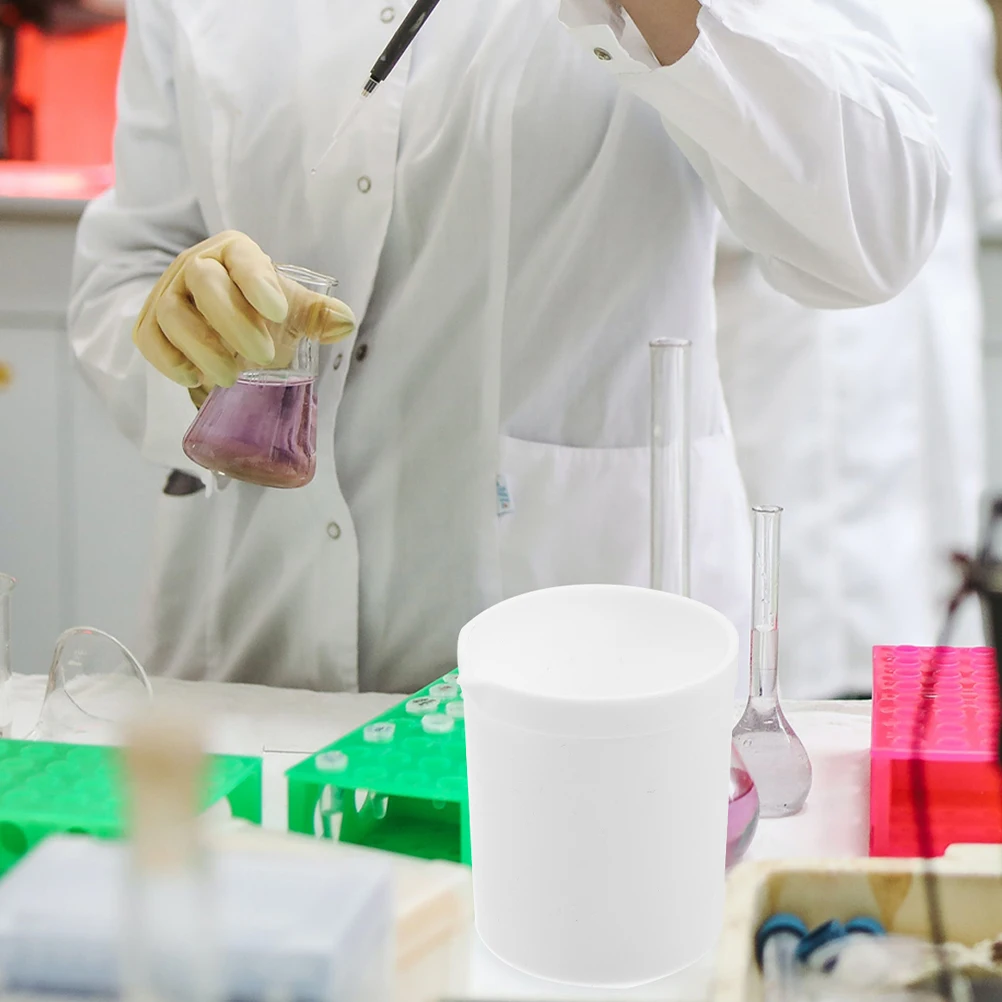 

PTFE Beaker Chemistry Beakers Mug with Handle Clear Lab Plastic Glassware Cups Mugs Coffee