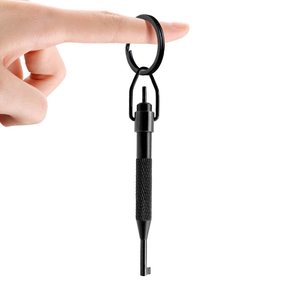 Rotating Release Tool, High Carbon Steel + Aluminum Alloy, with Key Ring, Universal for Most Standard Restraint Devices