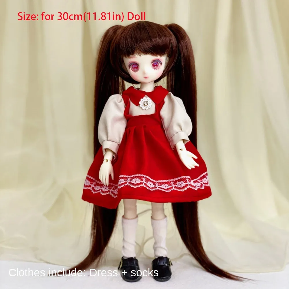 Nieuwe Elegante 30Cm Poppenkleding Schattig Casual 1/6 Bjd Pop Outfit Set Mooie Poppenaccessoires Barbie Meisje