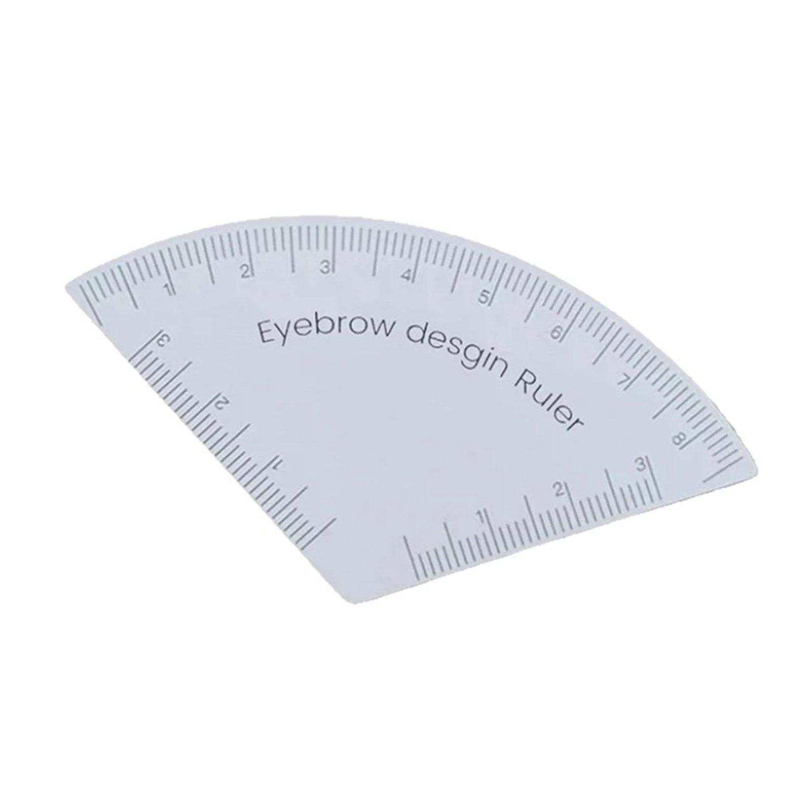 Augenbrauen-Schablonenlineale, weiße PVC-3-Punkt-Positionierungsanleitung für perfekte symmetrische Augenbrauen, schnell zusammenklappbare Make-up-Tools