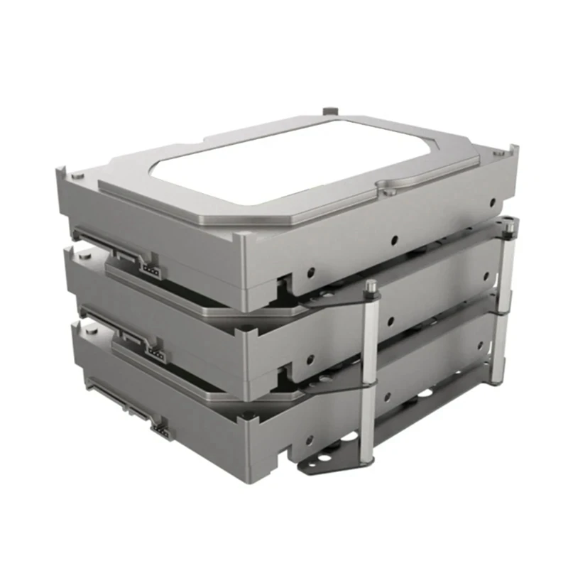 12Cm Fan Hard Drive Bracket SSD 3.5 Inch Hard Drive Bracket Extended Multi-Layer Stacking Bracket Computer Replacement