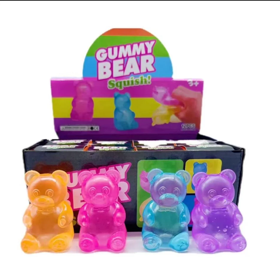 Little Bear Maltose Pinch Stress Relief Ball Stress Relief Toy Pinch Music Stress Relief Tool Slow Rebound