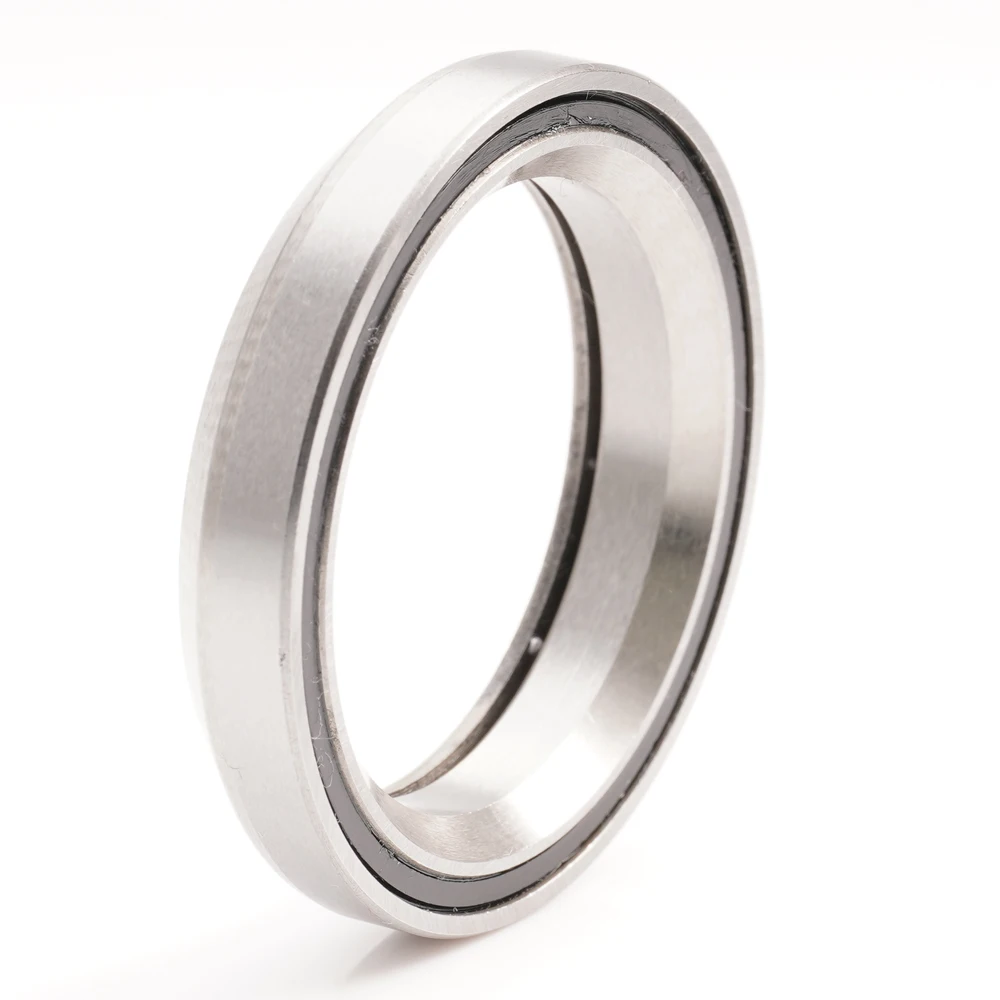 2 uds ACB418H8 rodamientos para auriculares de bicicleta 30,5*41,8*8mm 45/45 grados de carretera acero cromado cónico superior inferior ACB juego de rodamientos ACB418H8