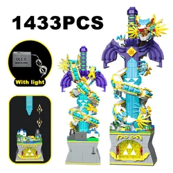 Creative Game Props The Master Sword Building Blocks Dark Link Sword Weapon Set Assemble Bricks Toy Gifts For Children Boy Adult
