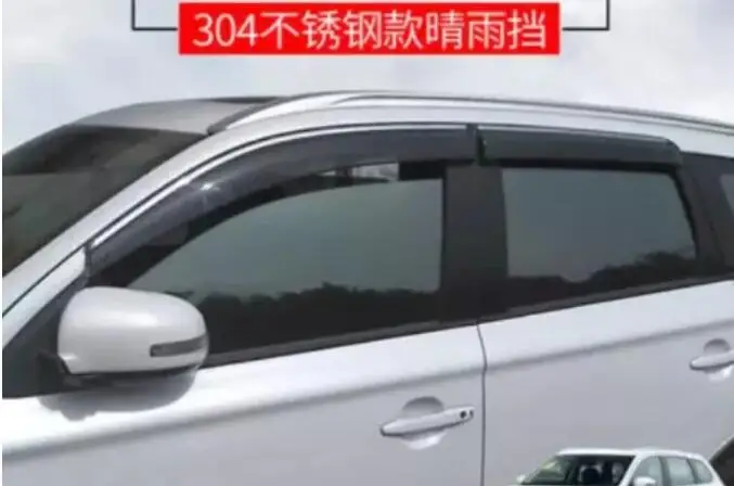 For Mitsubishi Outlander 2010 2011 2012, 2013 2014 2015 2016- 2020 Side Window Deflector Sun Rain Deflector Weather Shield JF